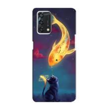 Чехол на тематику: Коты для Oppo A95 – Встреча