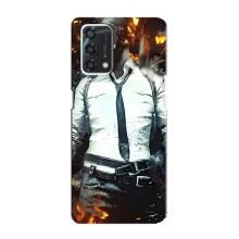 Силиконовый чехол с картинкой "Герой Pubg" на Oppo A95 – Man Пубг