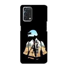 Силиконовый чехол с картинкой "Герой Pubg" на Oppo A95 – Пубг мен