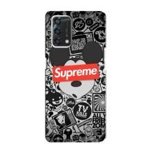 Чехол с Брендами одежды на Оппо А95 – Supreme Маус