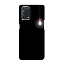Чехол с картинками на черном фоне для Oppo A95 – Лампочка