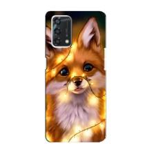 Чехол с Лисичкой для Oppo A95 – Новогодний лисенок