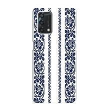 Силіконовый Чохол на Oppo A95 з картинкой Вишиванки – Синя вишиванка