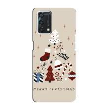 Чехол Санта Клаус для Oppo A95 – Merry Christmas