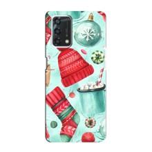 Чехол Санта Клаус для Oppo A95 – Одежда