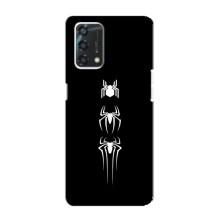 Чехол Супергерой Человека Паука на Oppo A95 – Лого паука