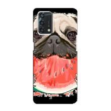 Чохол (ТПУ) Милі песики для Oppo A95 – Смішний Мопс