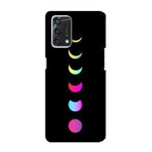 Чехол (ТПУ) с планетами на Oppo A95 – Полнолуние