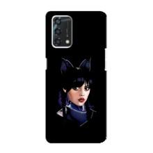 Чехлы Венсдей на Oppo A95 Уэнсдей (AlphaPrint) (серьезная Уэнздей)