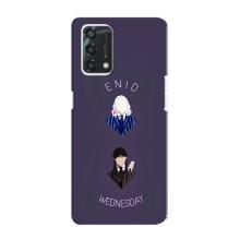 Чехлы Венсдей на Oppo A95 Уэнсдей (AlphaPrint) (Уэнздей и подруга)