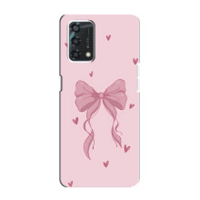 Чехол банты для Oppo A95 – Бант на розовом