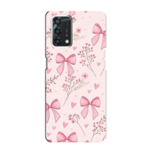 Чехол банты для Oppo A95 – Банты с цветами
