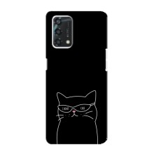 Чехол с рисунком кот на Oppo A95