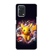 Чехол с Пикачу на Oppo A95 – Пикачу с мячом