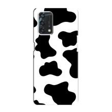 Чохол з принтом корови на Оппо А95 – Чорний принт