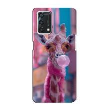 Чехол с принтом стильные животные для Оппо А95 – Стильный жирав