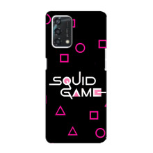 Чехол Гра в кальмара для Oppo A95 – Логотип игры кальмара