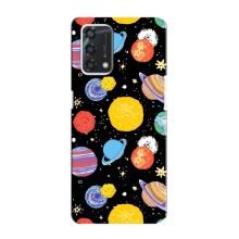 Космічні Чохли для Оппо А95 (VPrint) (Намальовані планети)