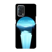 Летний Чехол на Oppo A95 – Синий Водопад