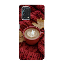 Чохол з унікальним дизайном 'Осінь з кавою' для Oppo A95 – Кава на ковдрі