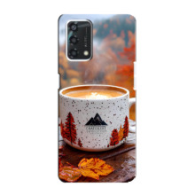 Чохол з унікальним дизайном 'Осінь з кавою' для Oppo A95 – Кава на природі