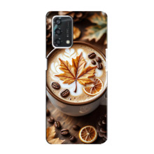 Чохол з унікальним дизайном 'Осінь з кавою' для Oppo A95 – Пряна кава
