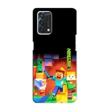 Чехлы для Oppo A95 (Персонажи Майн Крафт) – Герой Майнкрафт