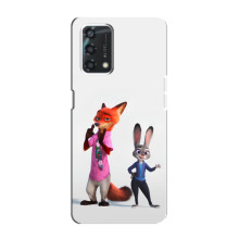 Силиконовый чехол с принтом Зоотрополіс для Oppo A95 – Джуди и Ник