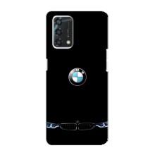 Силиконовый бампер с картинкой машины на Oppo A95 – Черный BMW