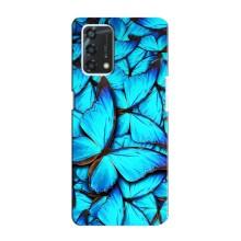 Силиконовый бампер с картинкой животных для Oppo A95 (Крылья бабочек)