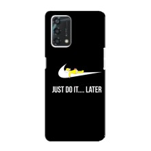 Силиконовый Чехол на Oppo A95 с картинкой Nike (Later)