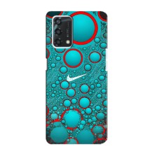 Силиконовый Чехол на Oppo A95 с картинкой Nike (Найк зеленый)