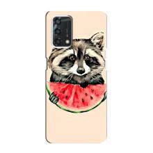 Силиконовый Чехол с Енотами на Oppo A95 – Енот