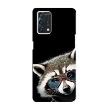 Силиконовый Чехол с Енотами на Oppo A95 – Стильный Енот