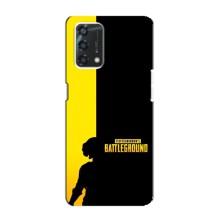 Чохол (TPU) з картинкою "Лого Пабг" на Оппо А95 (Battlegrounds)