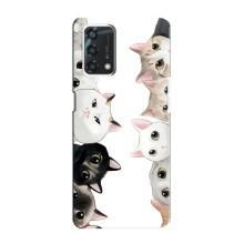 Силиконовый чехол с котиком для Oppo A95 – Коты