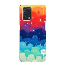 Силиконовый чехол с котиком для Oppo A95 – Mew