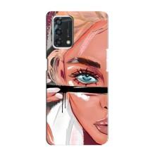 Силіконовый Чохол на Oppo A95 з картинкой Модных девушек – Дівчина та вії