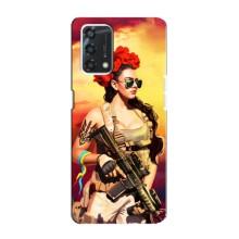 ЗСУ Чехлы (TPU) для Oppo A95 – Женщина солдат