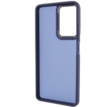 Чехол TPU+PC Lyon Frosted для Oppo A96 – Navy Blue