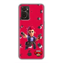 Бампер (ТПУ) з принтом Brawl Stars на Оппо А96 (Кольт на червоному)