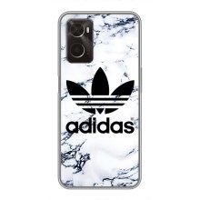 Чехлы Адидас для Oppo A96 (AlphaPrint) (Адидас на мраморе)