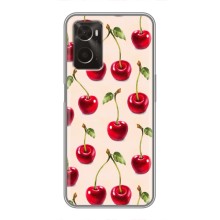 Чехлы с Фруктами для Oppo A96 (VPrint) (Вишня)