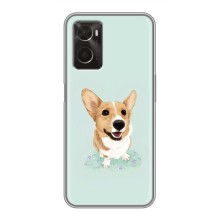 Чехлы с собаками для Oppo A96 (VPrint) (Корги)