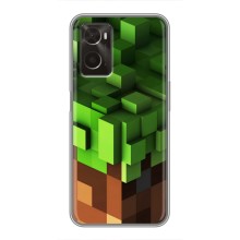 Чехол Майнкрафт на Oppo A96 (AlphaPrint) Minecraft (текстура Майнкрафт)