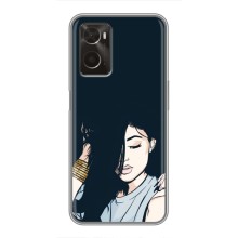 Чехол с печатью для Oppo A96 - (Мода) (AlphaPrint) (Красивая девочка)