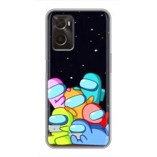 Чехол Амонг Ас для Oppo A96 (AlphaPrint) (Скины в космосе)