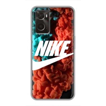 Чехол для Oppo A96 - с принтом Найк (AlphaPrint) (Дымчатый найк)