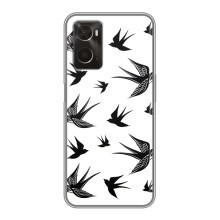 Чехол с птицами на Oppo A96 (VPrint) (Ласточки)