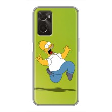 Чехол с Симпсонами для Oppo A96 (VPrint) (Гомер Симпсон)
